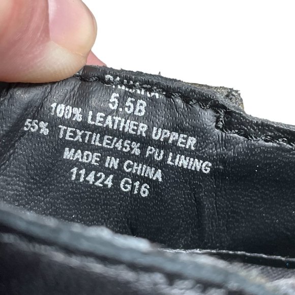 Ralph Lauren Leather Ankle Boots 5.5 Suede Block Heel Almond Toe Strap Harness - Picture 3 of 14